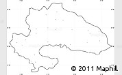 Blank Simple Map of Yavatmal, cropped outside, no labels