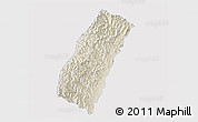 Shaded Relief 3D Map of Chandel, single color outside