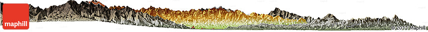 Physical Horizon Map of Chandel, darken, semi-desaturated