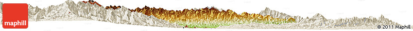 Physical Horizon Map of Chandel, shaded relief outside Physical Horizon Map of Chandel, shaded relief outside