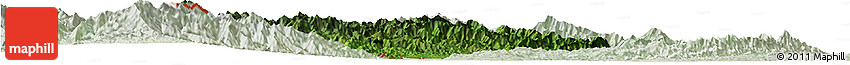Satellite Horizon Map of Chandel, lighten Satellite Horizon Map of Chandel, lighten