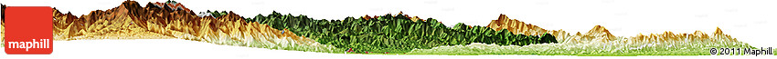 Satellite Horizon Map of Chandel, physical outside
