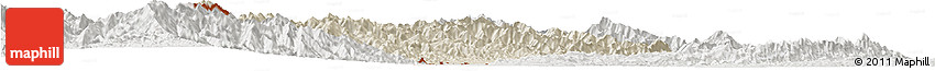 Shaded Relief Horizon Map of Chandel, lighten, semi-desaturated Shaded Relief Horizon Map of Chandel, lighten, semi-desaturated