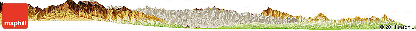 Shaded Relief Horizon Map of Chandel, physical outside Shaded Relief Horizon Map of Chandel, physical outside
