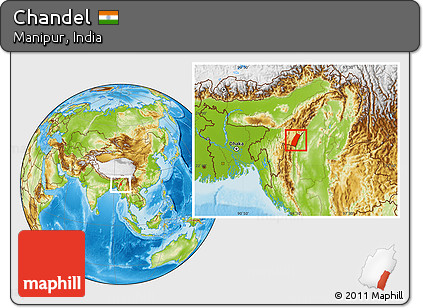 Physical Location Map of Chandel