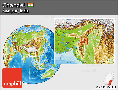 Physical Location Map of Chandel
