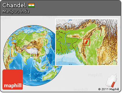 Physical Location Map of Chandel