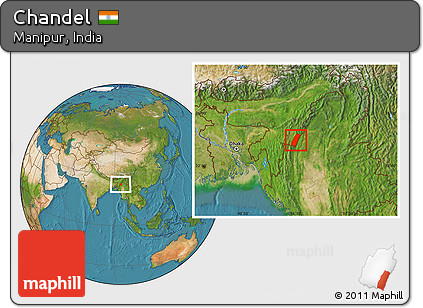 Satellite Location Map of Chandel