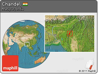 Satellite Location Map of Chandel