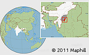 Savanna Style Location Map of Chandel, highlighted country, highlighted parent region