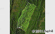 Satellite Map of Chandel, darken