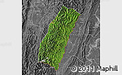 Satellite Map of Chandel, desaturated