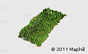 Satellite Panoramic Map of Chandel, cropped outside