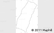 Blank Simple Map of Chandel, cropped outside, no labels