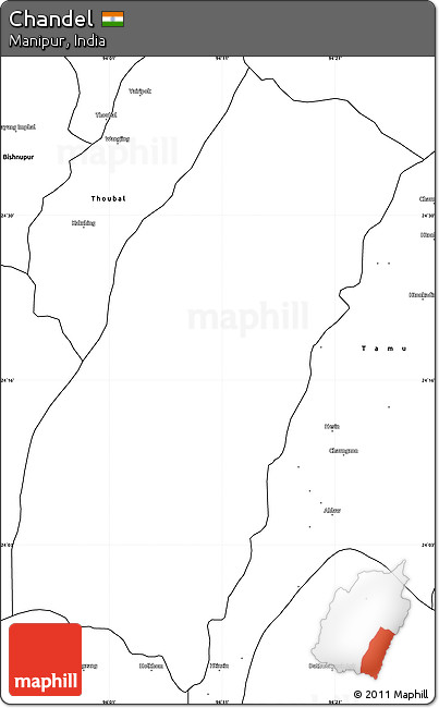 Blank Simple Map of Chandel