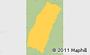 Savanna Style Simple Map of Chandel, single color outside