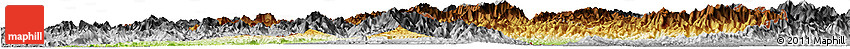 Physical Horizon Map of Manipur, desaturated