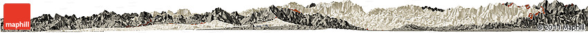 Shaded Relief Horizon Map of Manipur, darken Shaded Relief Horizon Map of Manipur, darken