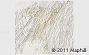 Shaded Relief 3D Map of Senapati, lighten
