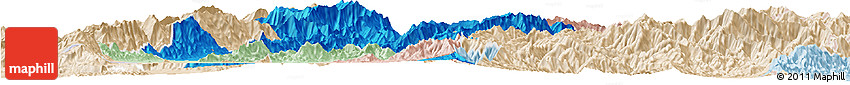 Political Horizon Map of Senapati, lighten