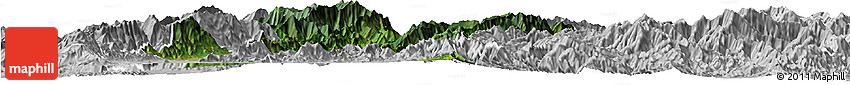 Satellite Horizon Map of Senapati, lighten, desaturated