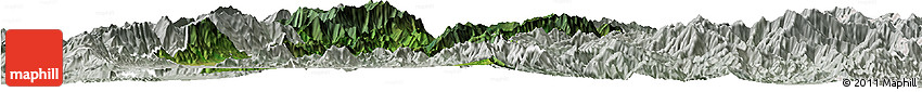 Satellite Horizon Map of Senapati, lighten, semi-desaturated