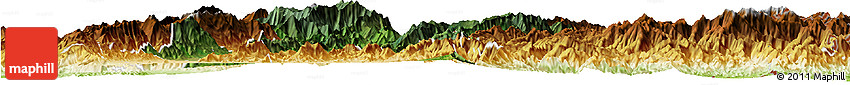 Satellite Horizon Map of Senapati, physical outside
