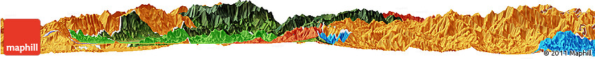 Satellite Horizon Map of Senapati, political outside