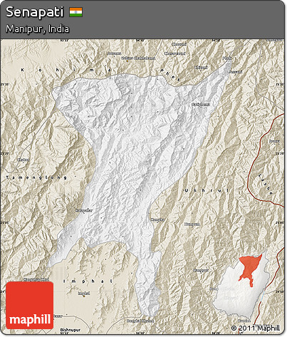 Classic Style Map of Senapati