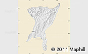 Classic Style Map of Senapati, single color outside
