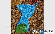Political Map of Senapati, darken