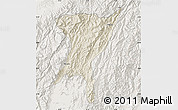 Shaded Relief Map of Senapati, lighten