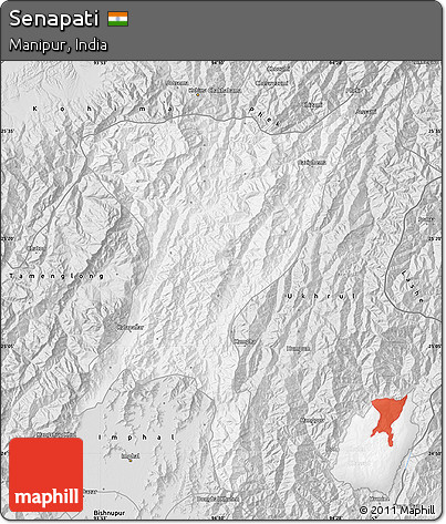 Silver Style Map of Senapati