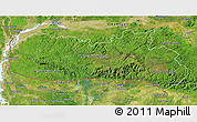 Satellite 3D Map of Meghalaya