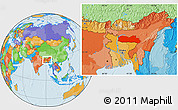Political Location Map of Meghalaya