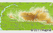 Physical Map of Meghalaya