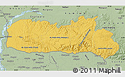 Savanna Style Map of Meghalaya