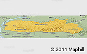 Savanna Style Panoramic Map of Meghalaya