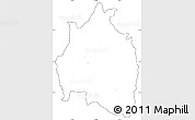 Blank Simple Map of Aizawl, cropped outside, no labels
