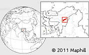 Blank Location Map of Kohima