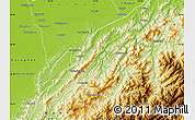 Physical Map of Mokokchung