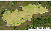 Satellite 3D Map of Balangir, darken
