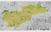 Satellite 3D Map of Balangir, lighten, desaturated