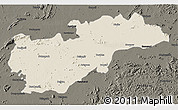 Shaded Relief 3D Map of Balangir, darken