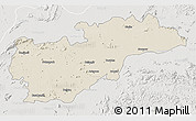 Shaded Relief 3D Map of Balangir, lighten, semi-desaturated
