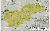 Satellite Map of Balangir, lighten, semi-desaturated