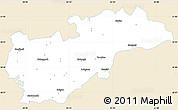 Classic Style Simple Map of Balangir, single color outside