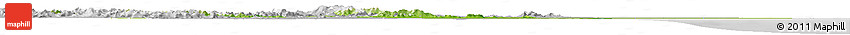 Physical Horizon Map of Cuttack, lighten, desaturated