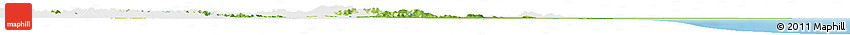 Physical Horizon Map of Cuttack, single color outside