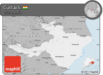 Gray Map of Cuttack